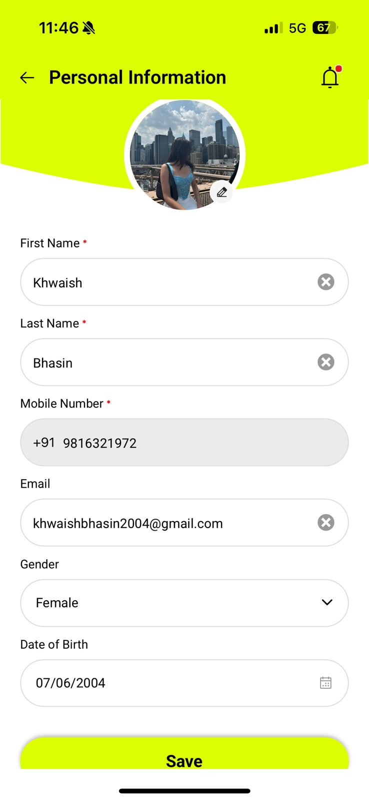 Your Profile Details 2
